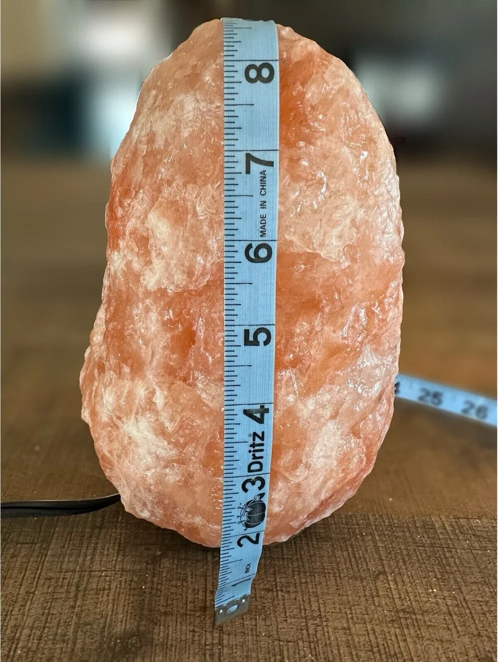 Himalayan Salt Lamp with Wooden Base